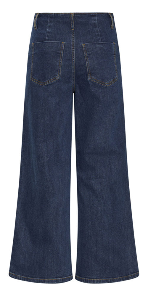 B.Young Cropped Button Jeans