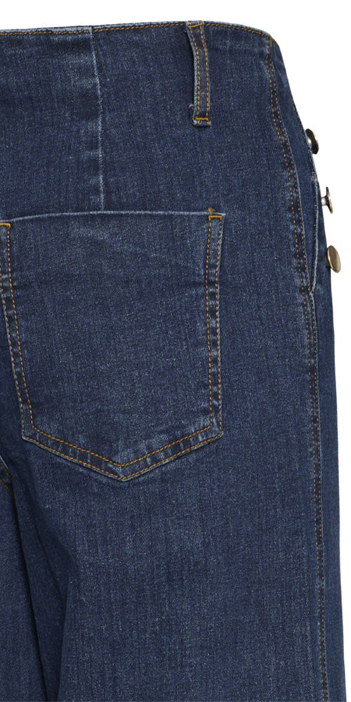 B.Young Cropped Button Jeans