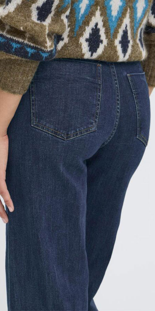 B.Young Cropped Button Jeans