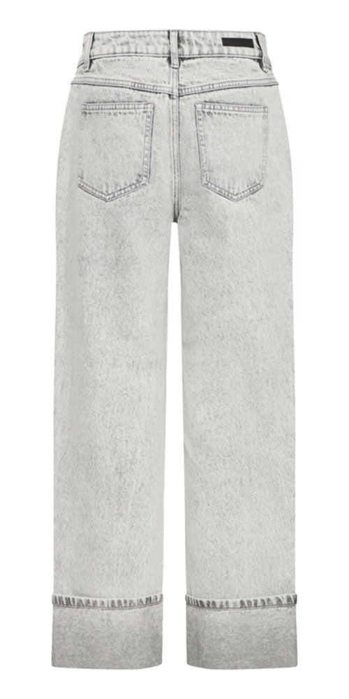 B.Young Cuffed Jeans, washed grey
