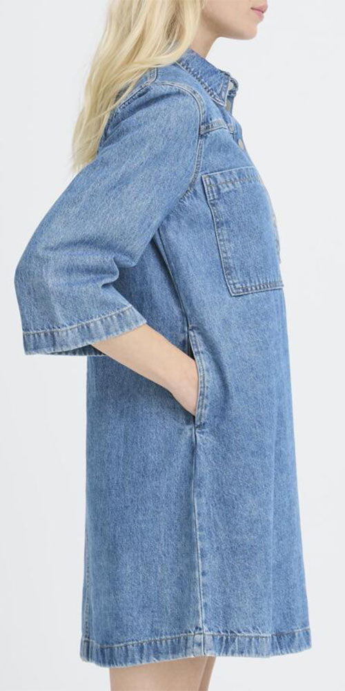 B.Young Denim Shift Dress