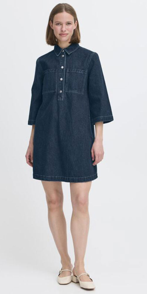 B.Young Denim Shift Dress