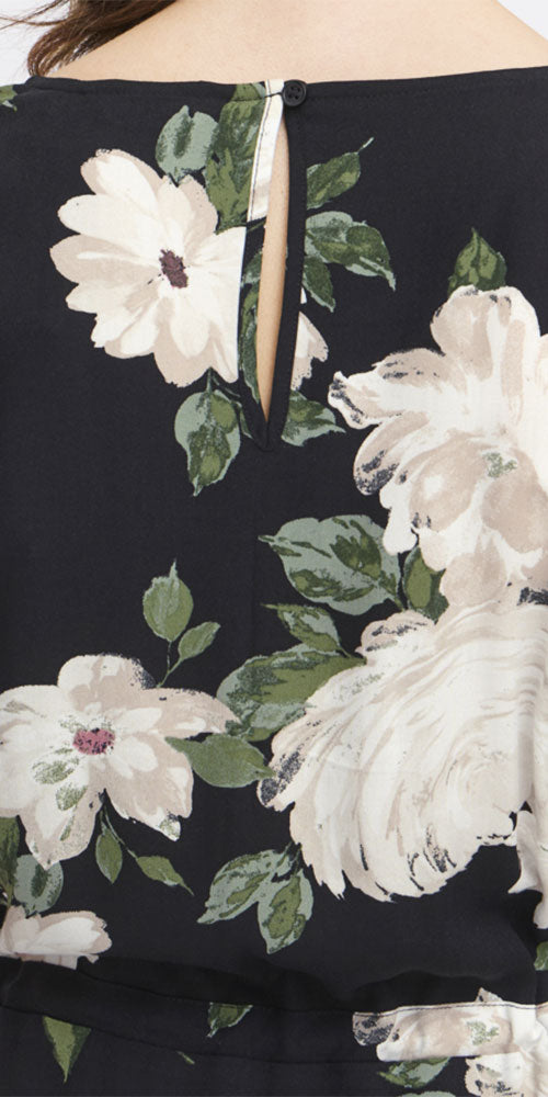 B.Young Drawstring Dress, roses