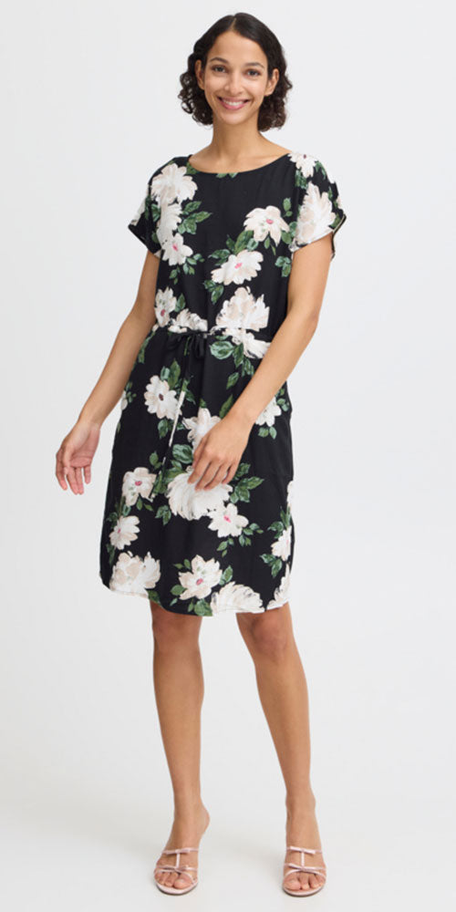B.Young Drawstring Dress, roses