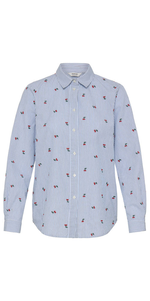 B.Young Embroidered Cherry Shirt