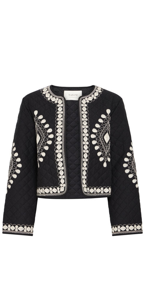 B.Young Embroidered Quilted Jacket