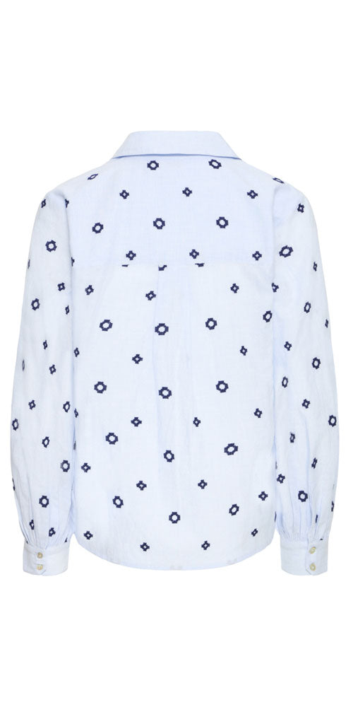 B.Young Embroidered Cotton Tunic Shirt