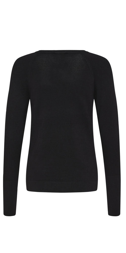 B.Young Fine Knit Crew Neck, black