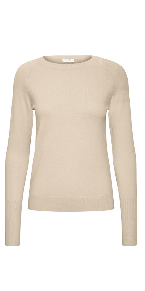 B.Young Fine Knit Crew Neck, hummus