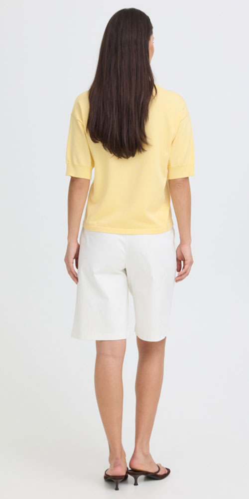 B.Young Fine Knit Sweater Tee, butter yellow