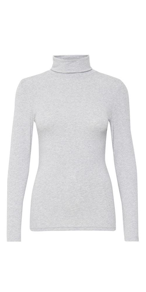 B.Young Turtleneck Tee, heathered grey