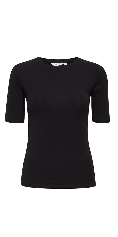 B.Young Fitted Half Sleeve Tee, black