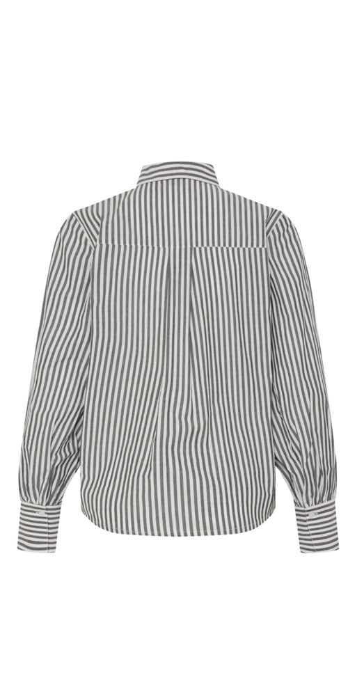 B.Young Flower and Stripe Shirt