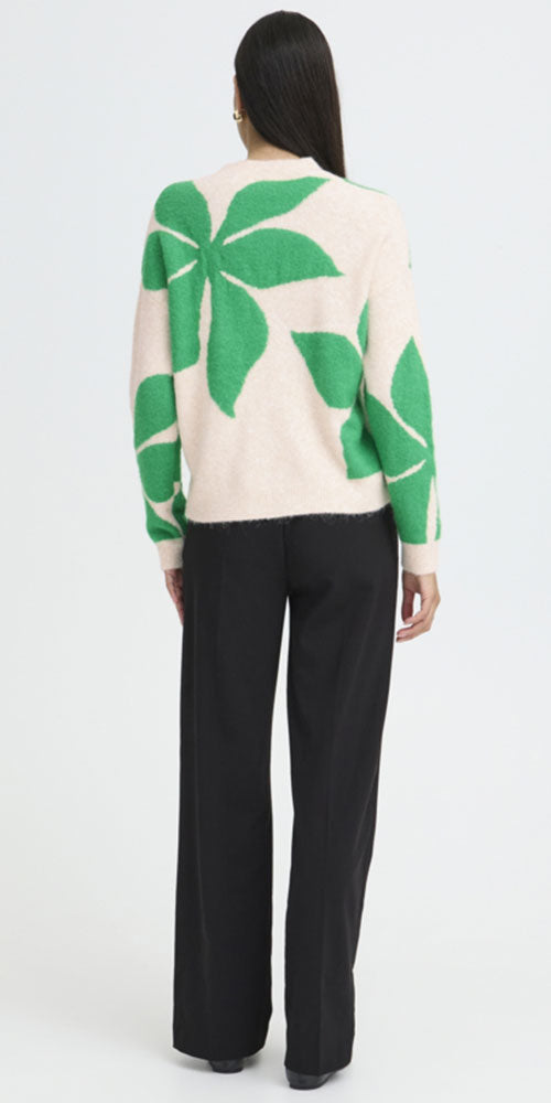 B.Young Starflower Sweater, green