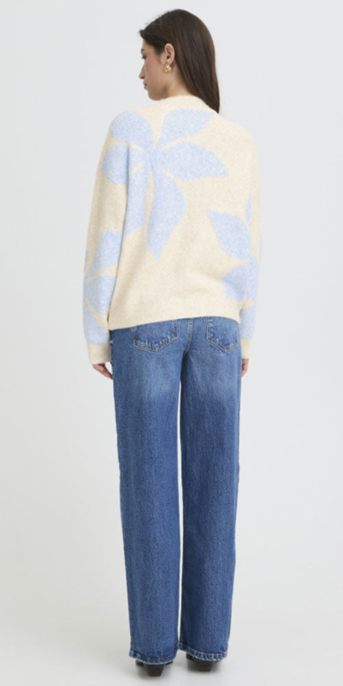 B.Young Starflower Sweater, light blue