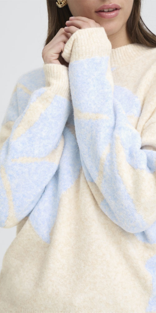 B.Young Starflower Sweater, light blue