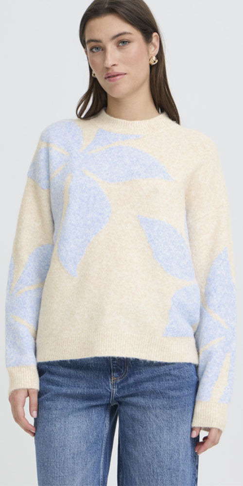 B.Young Starflower Sweater, light blue