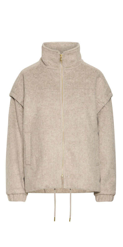 B.Young Funnel Neck Bomber, oatmeal
