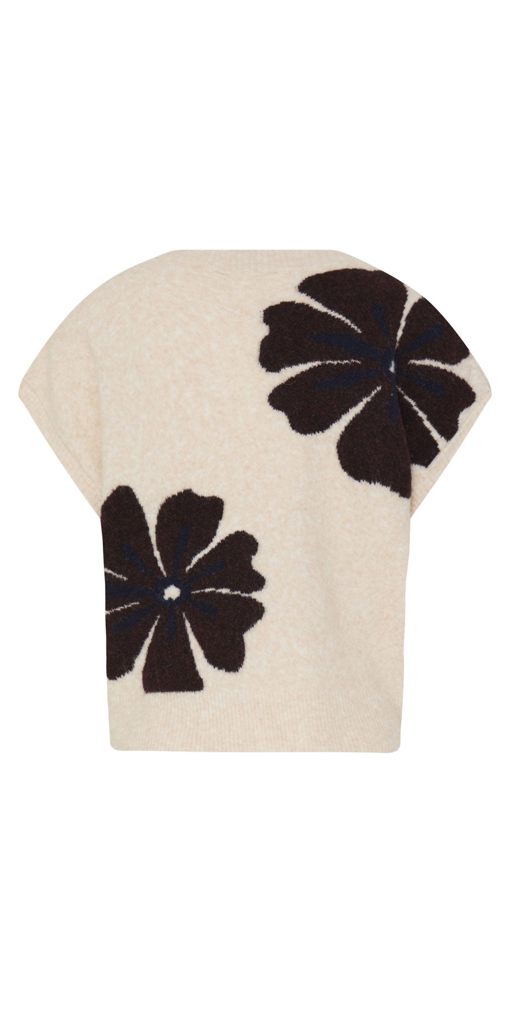 B.Young Graphic Flower Sweater Vest
