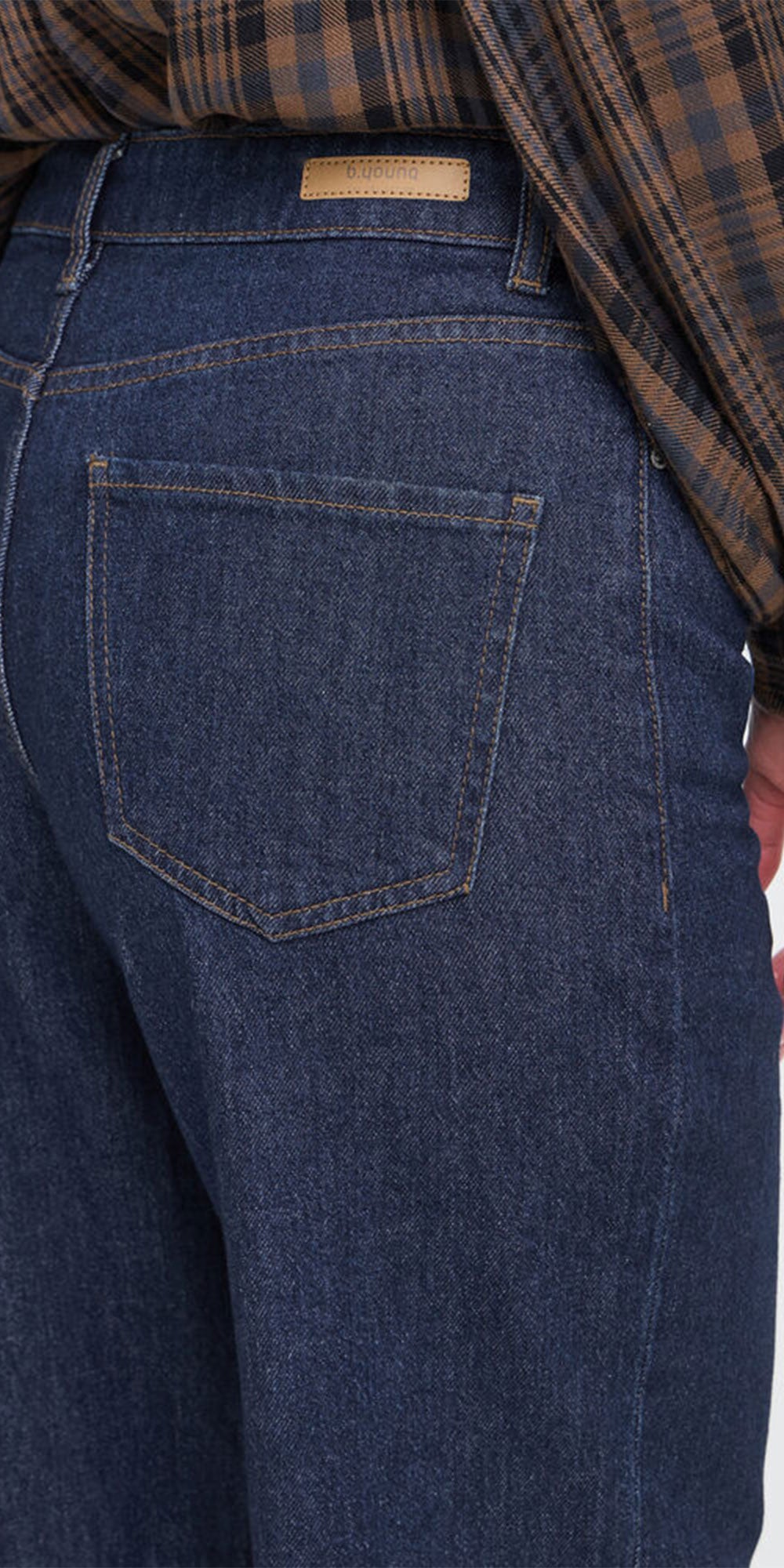 B.Young High Rise Wide Leg Jeans, dark blue
