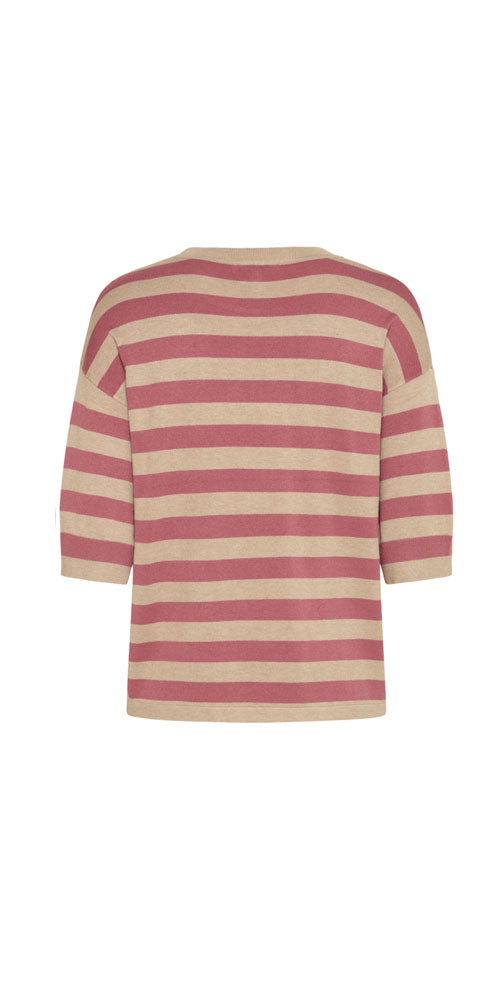 B.Young Lightweight Knit Pullover, rouge stripes