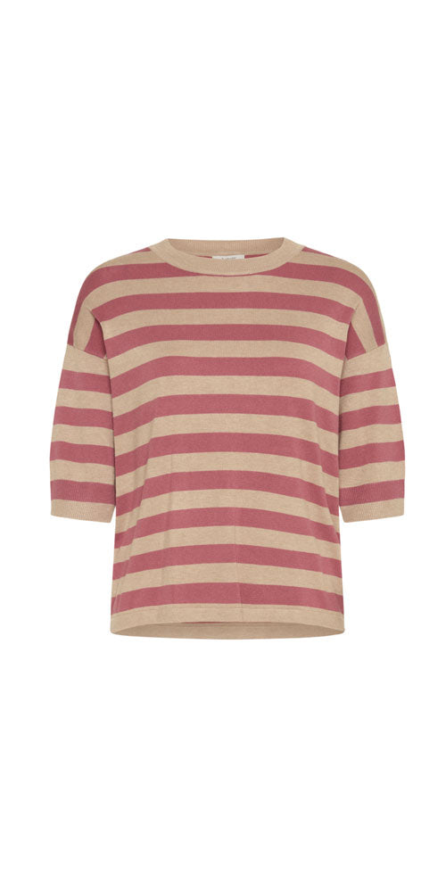 B.Young Lightweight Knit Pullover, rouge stripes