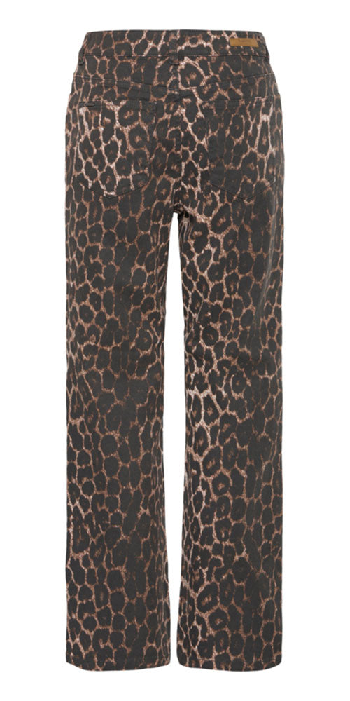 B.Young Leopard Denim Jeans