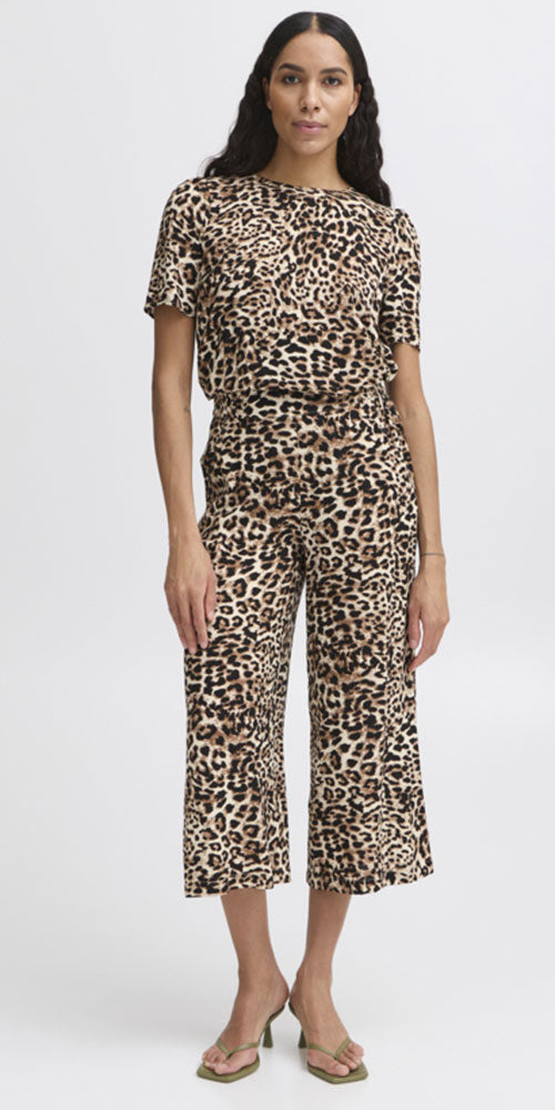 B.Young Leopard Print Pants