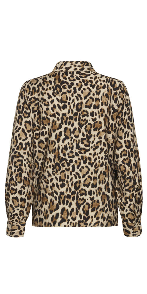 B.Young Leopard Print Button Shirt