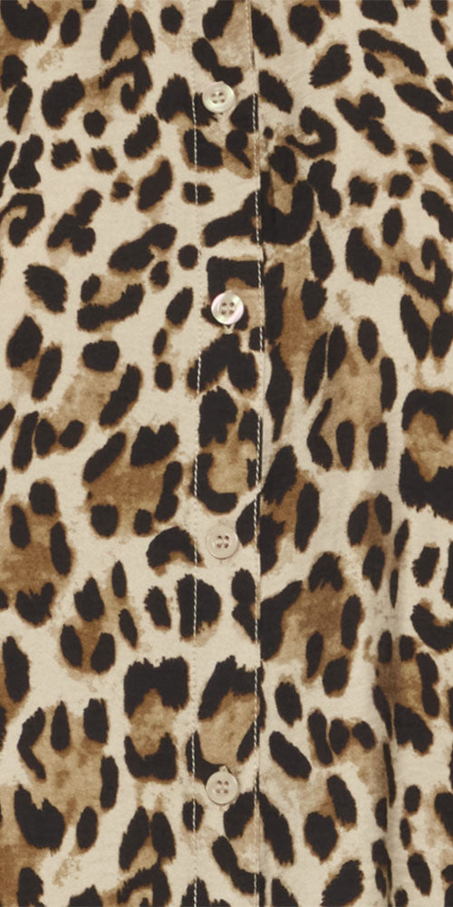 B.Young Leopard Print Button Shirt