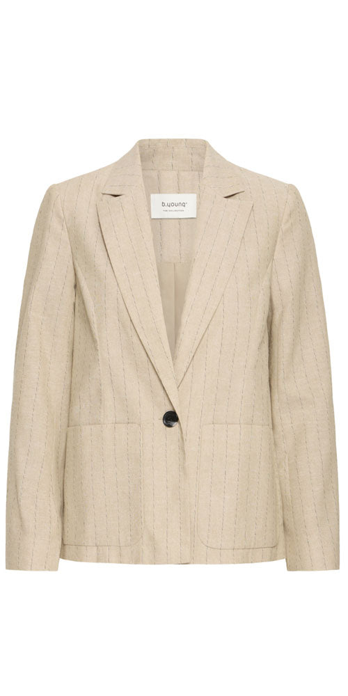 B.Young Linen Blend Blazer