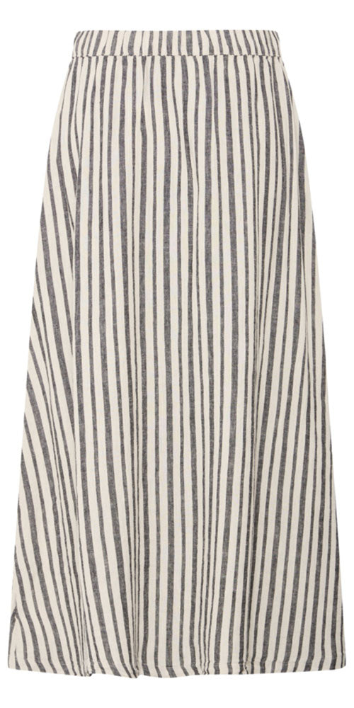 B.Young Linen Blend Button Skirt