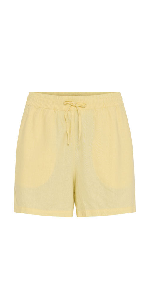B.Young Linen Blend Shorts, yellow