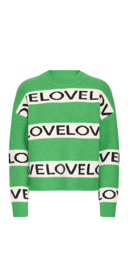 B.Young Love Stripe Sweater, green