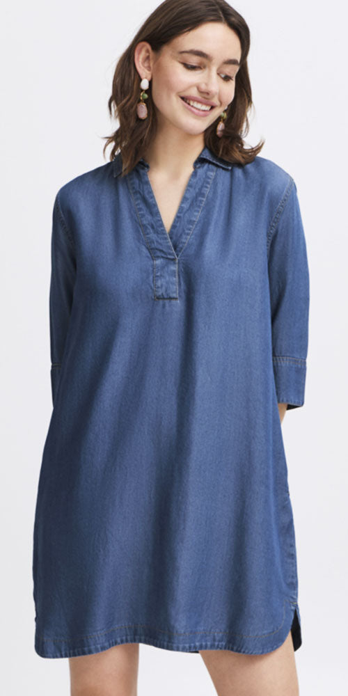 B.Young Lyocell Denim Tunic Dress