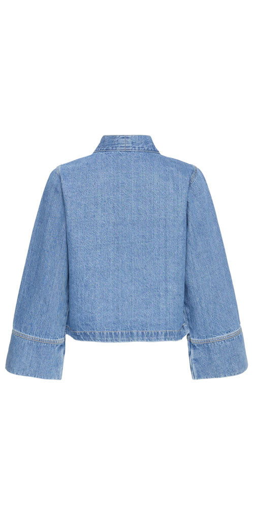 B.Young Minimalist Denim Shacket