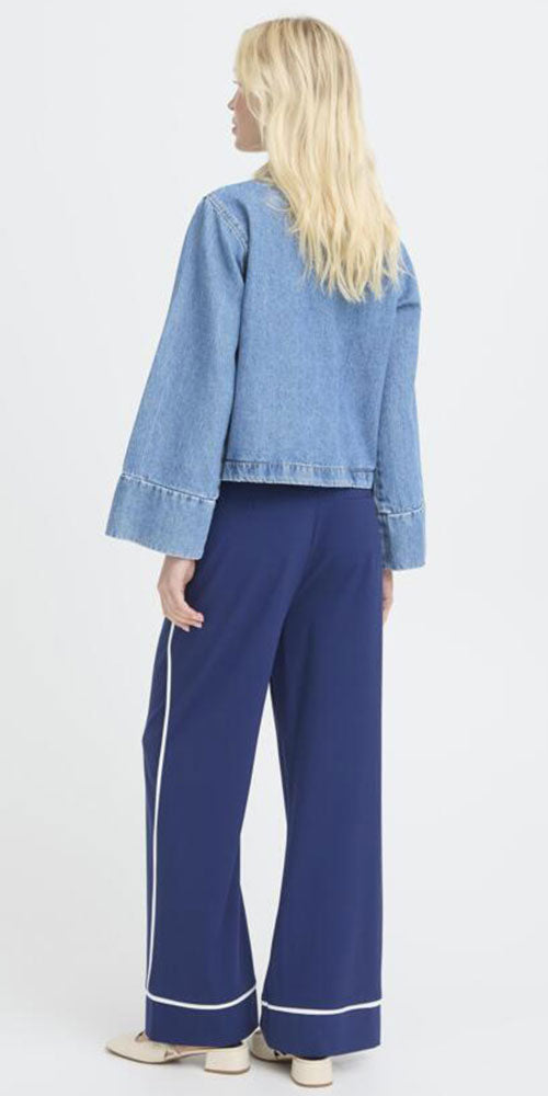 B.Young Minimalist Denim Shacket