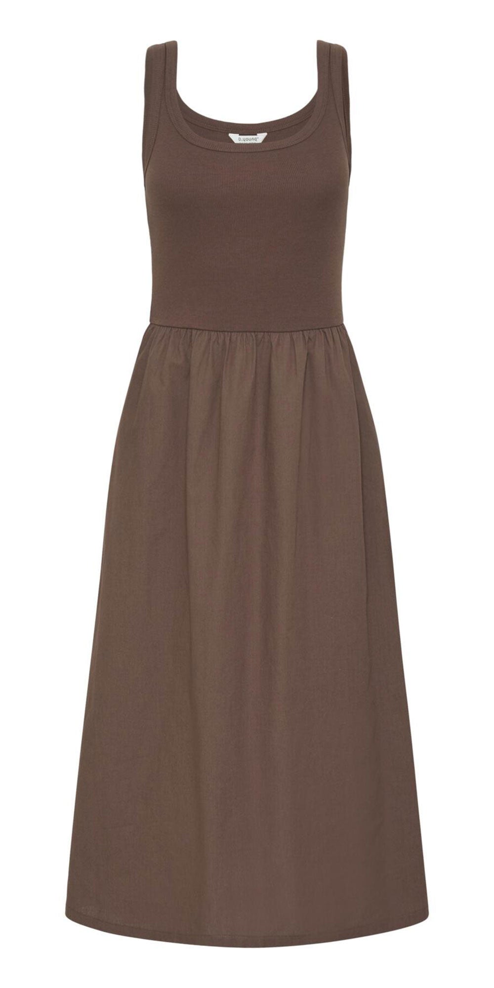 B.Young Mixed Media Dress, french roast