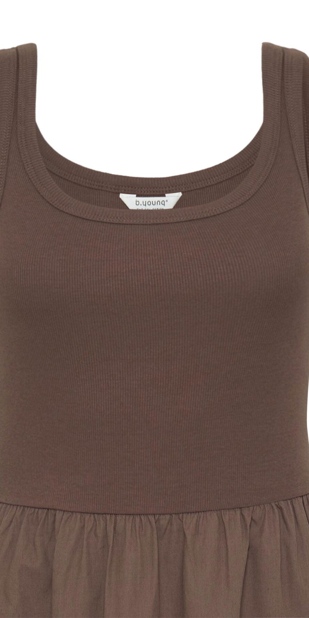 B.Young Mixed Media Dress, french roast