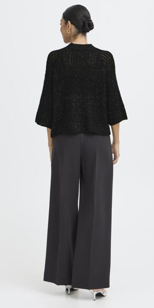 B.Young Open Knit Sparkle Sweater