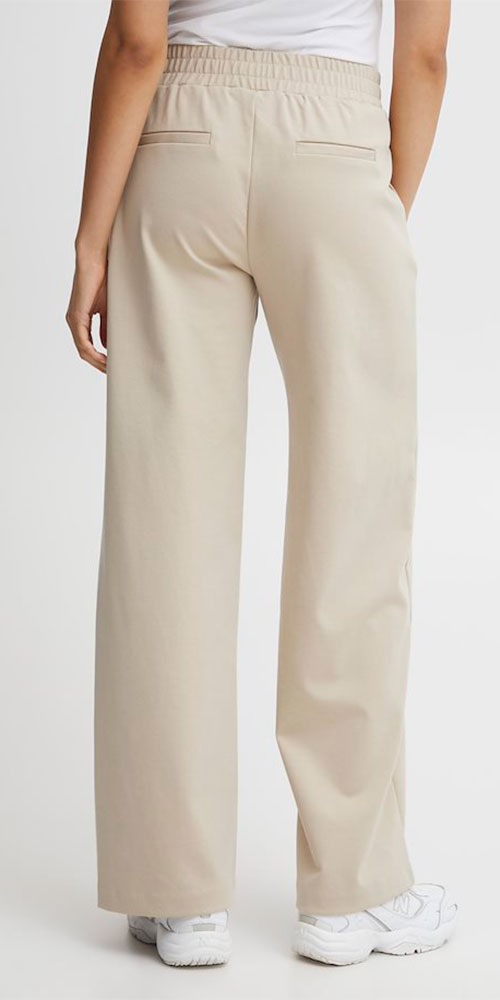 B.Young Wide Leg Ponte Pant, sand