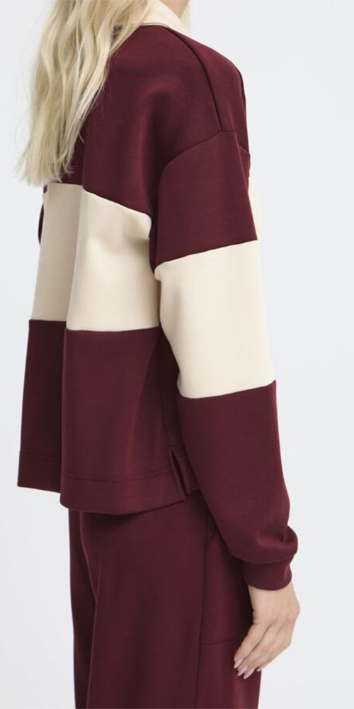 B.Young Rugby Shirt, burgundy