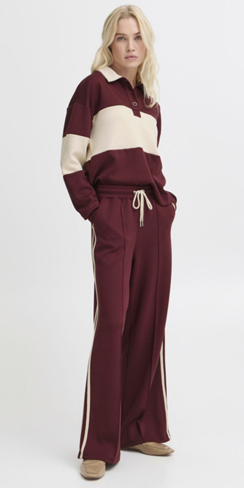 B.Young Pusti Track Pants, burgundy