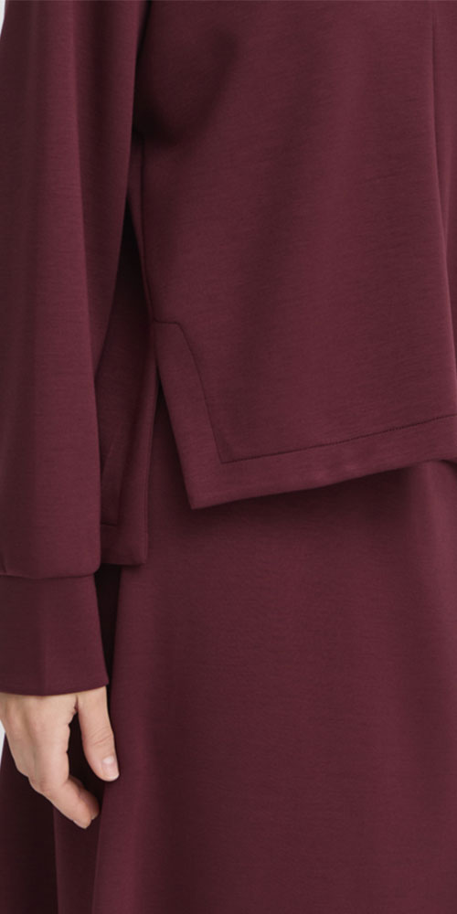 B.Young Pusti V-neck, burgundy