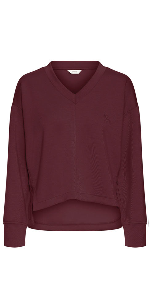 B.Young Pusti V-neck, burgundy