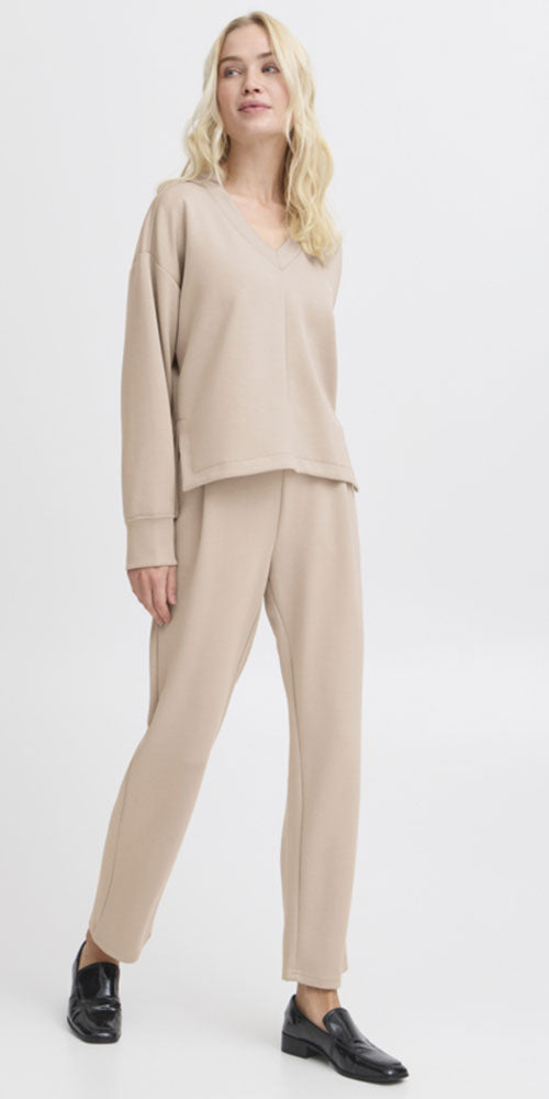 B.Young Pusti V-neck, tan