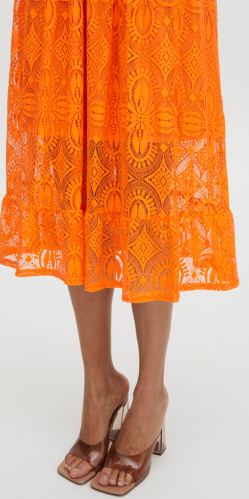 B.Young Retro Boho Dress, tangerine