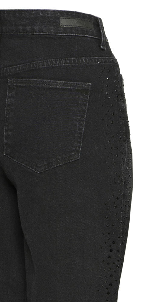 B.Young Rhinestone Jeans, black
