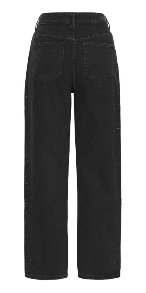 B.Young Rhinestone Jeans, black
