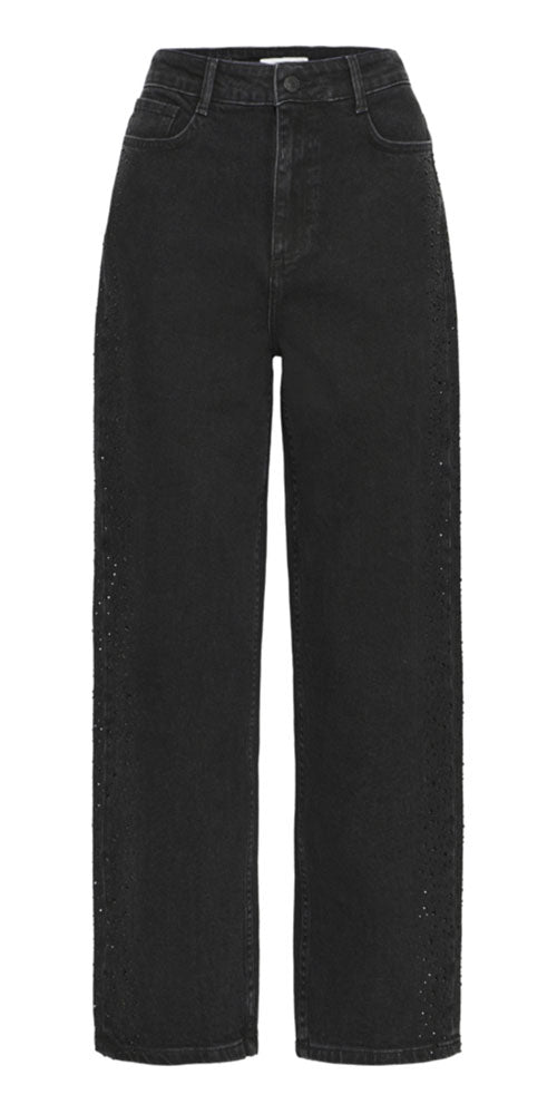 B.Young Rhinestone Jeans, black